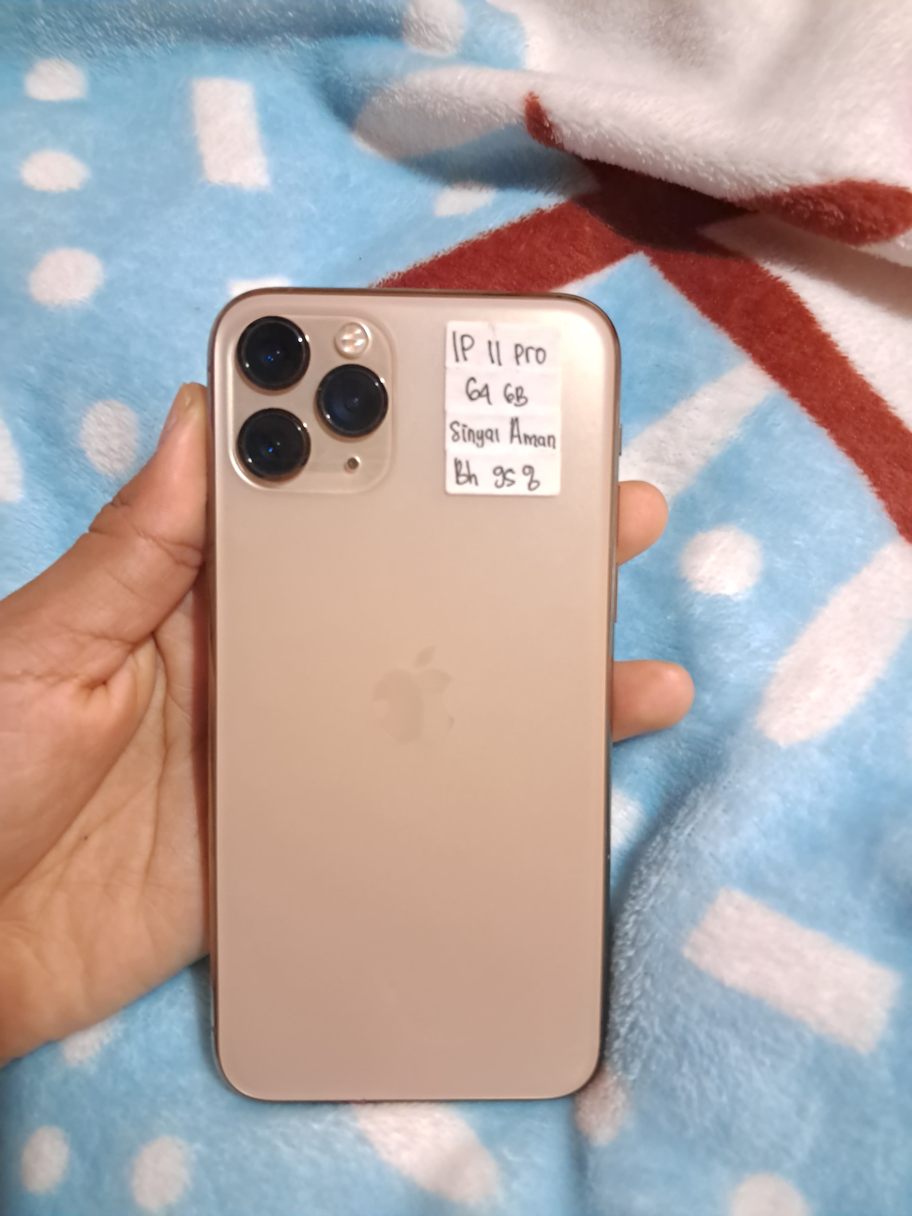 Iphone 11 pro gold beacukai Bh 95%